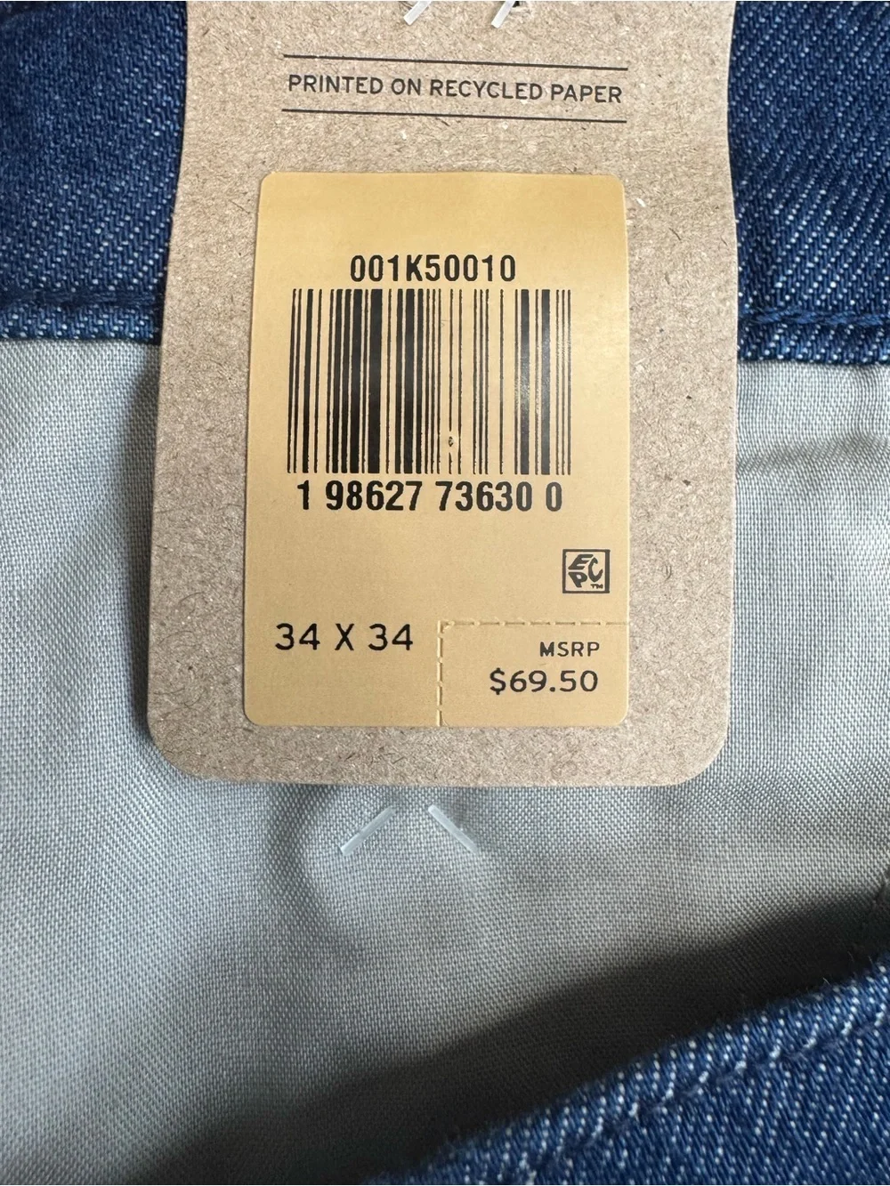 Levi's XX Chino Relaxed Straight Leg Fit Men's 100% Cotton Dark Blue Jeans 34x34